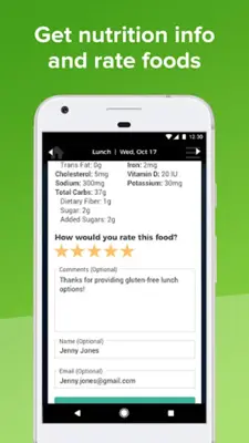 Nutrislice android App screenshot 2